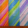 Lycra Fabric Dolly Diagonals With Clear Sequins