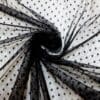 Net Fabric Mesh 0.5cm Dots on Net Black