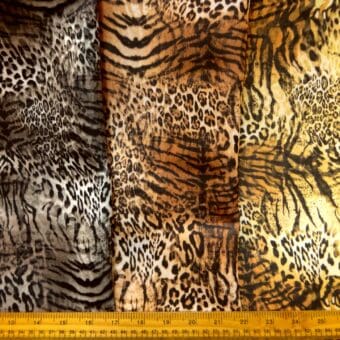 Scuba Jersey Fabric Animal Print Ocelot