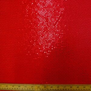 Sequin Fabric On Jersey Sequin Discs On Glitter Speckles Red