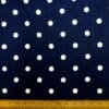 T-shirting Fabric Bamboo Viscose 1.5cm Spots Nautical Navy