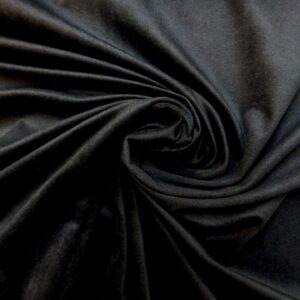 Velvet Fabric Superior Dress Weight Jet Black