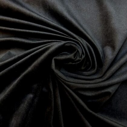 Velvet Fabric Superior Dress Weight Jet Black