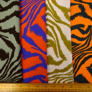 Bamboo Viscose Fabric Animal Print Zebra