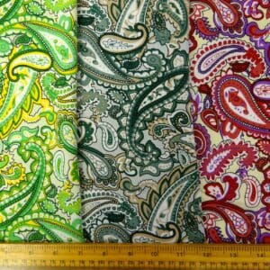 Bamboo Viscose Fabric Paisley Mandala