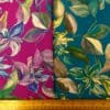 Bamboo Viscose Fabric Floral Orchids