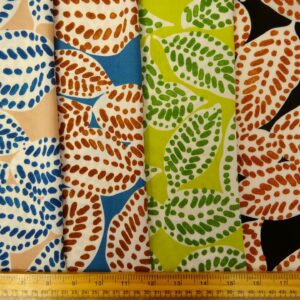 Bamboo Viscose Fabric Warrior Leaves