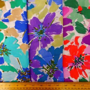 Bamboo Viscose Fabric Paradise Floral