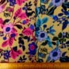 Bamboo Viscose Fabric Floral Trudy Blooms Beige