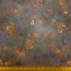 Chiffon Fabric Floral Copper Rose Grey Muted Mauve