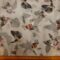 Chiffon Fabric Butterflies Silver Grey
