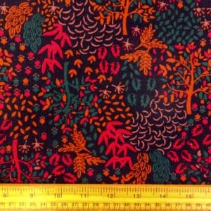 Corduroy Fabric Skinny Rib Hansels Magic Forest Rust