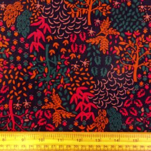 Corduroy Fabric Skinny Rib Hansels Magic Forest Rust