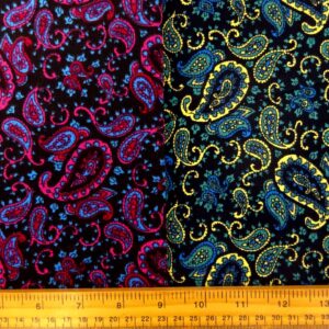 Corduroy Fabric Skinny Rib Paisley Perth
