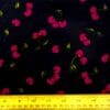 Corduroy Fabric Skinny Rib Cherries Navy Cerise