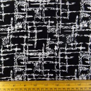 Corduroy Fabric Skinny Rib Chopsticks Black White