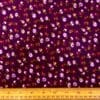 Corduroy Fabric Skinny Rib Floral Clarissa Daisy Aubergine