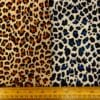 Corduroy Fabric Skinny Rib Leopard Print