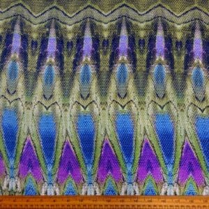 Crepe De Chine Fabric Silky Viper Sniper Sage Royal