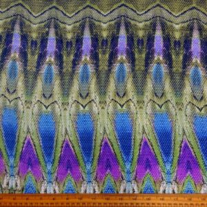 Crepe De Chine Fabric Silky Viper Sniper Sage Royal