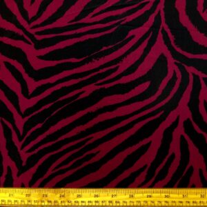 Crepe Fabric Silky Soft Marocain Pine Tips Wine Black