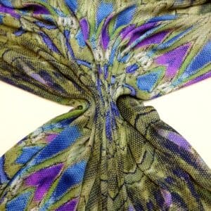 Crepe De Chine Fabric Silky Viper Sniper Sage Royal