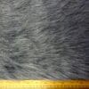 Faux Fur Fabric Thick Lustrous Growler Dark Grey