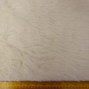 Faux Fur Fabric Thick And Fluffy Lions Mane Ivory