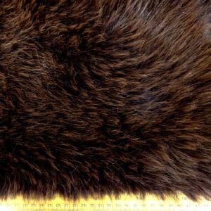 Faux Fur Fabric Thick And Fluffy Lions Mane Brown