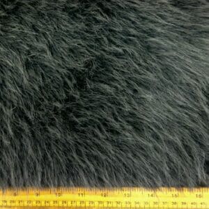 Faux Fur Fabric Thick And Fluffy Lions Mane Dark Grey