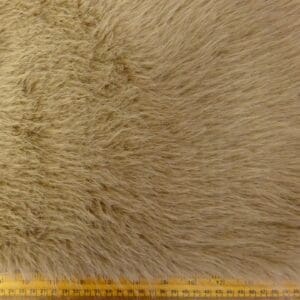 Faux Fur Fabric Thick And Fluffy Lions Mane Beige