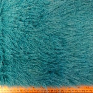 Faux Fur Fabric Thick And Fluffy Lions Mane Turquoise