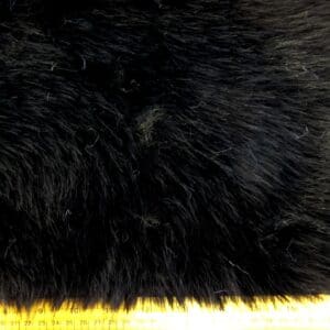 Faux Fur Fabric Thick And Fluffy Lions Mane Black