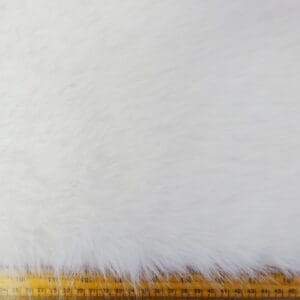 Faux Fur Fabric Thick And Fluffy Lions Mane White