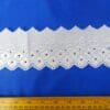 Broderie Anglais Lace Trim Battenberg Flat 8cm Wide White
