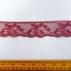Flat Lace Trimming 4cm Wide Code 1297 Wine