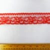 Flat Lace Trimming 4cm Wide Code 710 Red