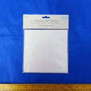 Cotton Aida Needle Craft Fabric 14 Count White