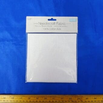 Cotton Aida Needle Craft Fabric 14 Count White