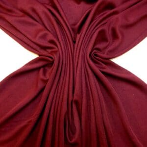 Jersey Fabric Polyester Silky Plain Classic Wine