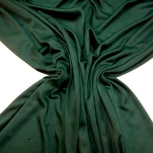 Jersey Fabric Polyester Silky Plain Bottle House Green