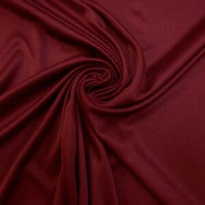 Jersey Fabric Polyester Silky Plain Oxblood Wine