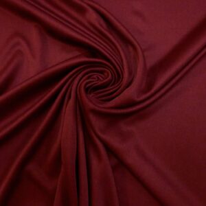 Jersey Fabric Polyester Silky Plain Oxblood Wine