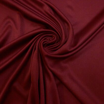 Jersey Fabric Polyester Silky Plain Oxblood Wine