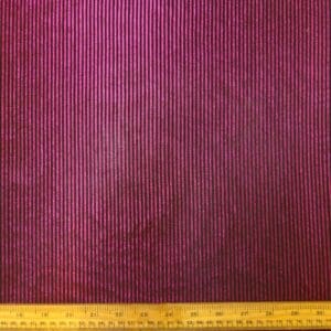 Foil Jersey Fabric Jazz Man Stripe Cerise/Black