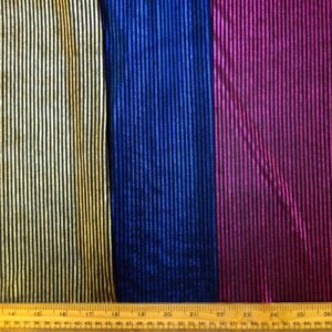 Foil Jersey Fabric Jazz Man Stripe