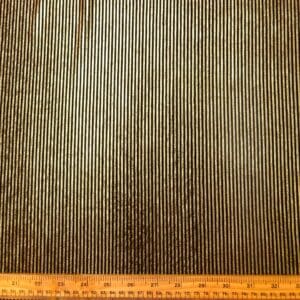 Foil Jersey Fabric Jazz Man Stripe Gold/Black