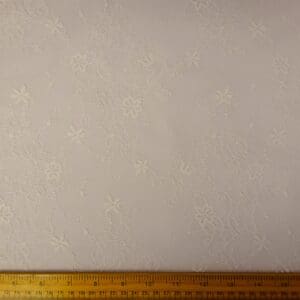 Lace Fabric Delicate Pansy Ivory