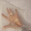 Lace Fabric Delicate Pansy Ivory