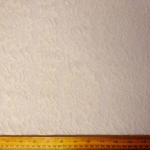Lace Fabric Stretch Lace Rose Rosie Ivory